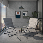 Cadeira Aço Masella 93x63x82cm Cinza Escuro