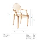 Cadeira Acrílica Sophia - Ambar