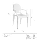 Cadeira Acrílica Sophia - Branco