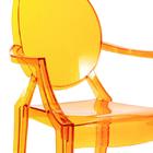 Cadeira Acrílica Sophia - Laranja Translúcido