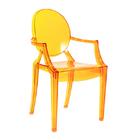 Cadeira Acrílica Sophia - Laranja Translúcido