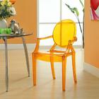 Cadeira Acrílica Sophia - Laranja Translúcido