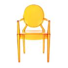 Cadeira Acrílica Sophia - Laranja Translúcido