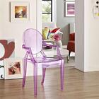 Cadeira Acrílica Sophia - Roxo Translúcido