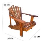 Cadeira Adirondack Jardim Piscina Pavão Madeira Demolição Sal