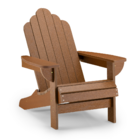 Cadeira Adirondak Madeira Plástica Arco Marrom MBS