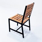 Cadeira Afelandra Sem Braço De Madeira E Alumínio Área Extern