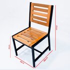 Cadeira Afelandra Sem Braço De Madeira E Alumínio Área Extern