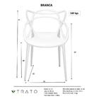 Cadeira Allegra Design Cozinha Sala De Estar Jantar Empilháve