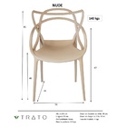 Cadeira Allegra Design Cozinha Sala De Estar Jantar Empilháve