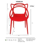 Cadeira Allegra Design Cozinha Sala De Estar Jantar Empilháve