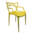 Cadeira Allegra Empilhável Cozinha Mesa Sala Jantar Amarelo