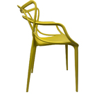 Cadeira Allegra Empilhável Cozinha Mesa Sala Jantar Amarelo