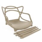 Cadeira Allegra Escrivaninha Sala Nude