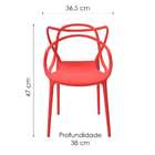 Cadeira Allegra Infantil Vermelha