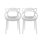 Cadeira Allegra Solna Masters Sala Jantar Branca Kit 2 Un