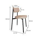 Cadeira Alloa Areia E Preta