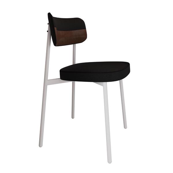 Cadeira Alloa Fixa C/4 Pés 50 X 44,7 X 83,8 Cm C/1 Un. Pés Br