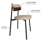 Cadeira Alloa Fixa Com 4 Pés 500 X 447 X 838 Mm Com 2 Unidade