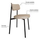 Cadeira Alloa Fixa Com 4 Pés 50 X 44,7 X 83,8 Cm Com 1 Unidad