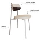 Cadeira Alloa Fixa Com 4 Pés 50 X 44,7 X 83,8 Cm Com 1 Unidad