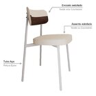 Cadeira Alloa Fixa Com 4 Pés 50 X 44,7 X 83,8 Cm Com 2 Unidad