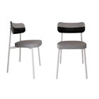 Cadeira Alloa Fixa Com 4 Pés 50 X 44,7 X 83,8 Cm Com 2 Unidad