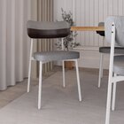 Cadeira Alloa Fixa Com 4 Pés 50 X 44,7 X 83,8 Cm Com 2 Unidad