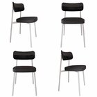 Cadeira Alloa Fixa Com 4 Pés 50 X 44,7 X 83,8 Cm Com 4 Unidad