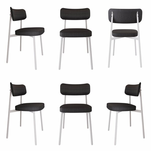 Cadeira Alloa Fixa Com 4 Pés 50 X 44,7 X 83,8 Cm Com 6 Unidad