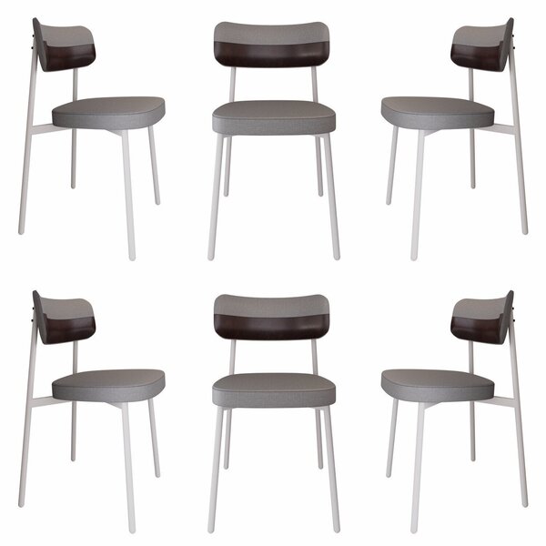 Cadeira Alloa Fixa Com 4 Pés 50 X 44,7 X 83,8 Cm Com 6 Unidad