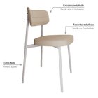 Cadeira Alloa Fixa Com 4 Pés 50 X 44,7 X 83,8 Cm Com 6 Unidad