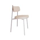 Cadeira Alloa Polipropileno Palha E Branca