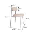 Cadeira Alloa Polipropileno Palha E Branca