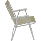 Cadeira de Alumínio Alta 71x53x54cm Taupe Bel Nordeste