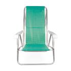 Cadeira Alta Reclinável De Alumínio Mor 8 Posições 2271