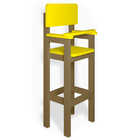 Cadeira Alta Refeição Infantil Criança Restaurante Lanchonete