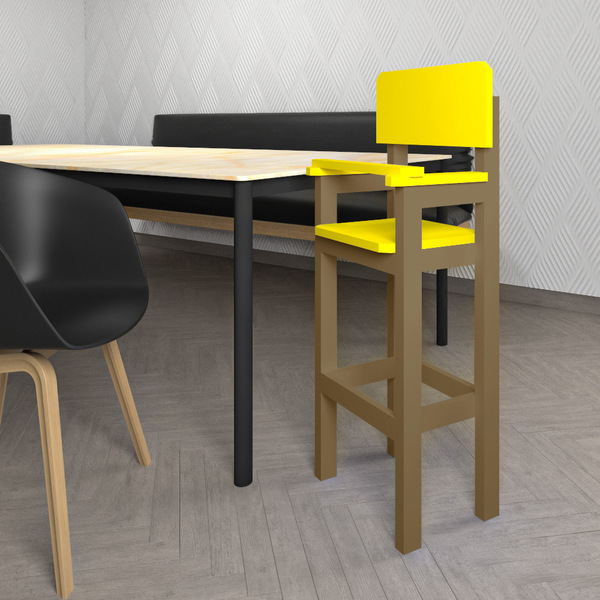 Cadeira Alta Refeição Infantil Criança Restaurante Lanchonete