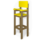 Cadeira Alta Refeição Infantil Criança Restaurante Lanchonete