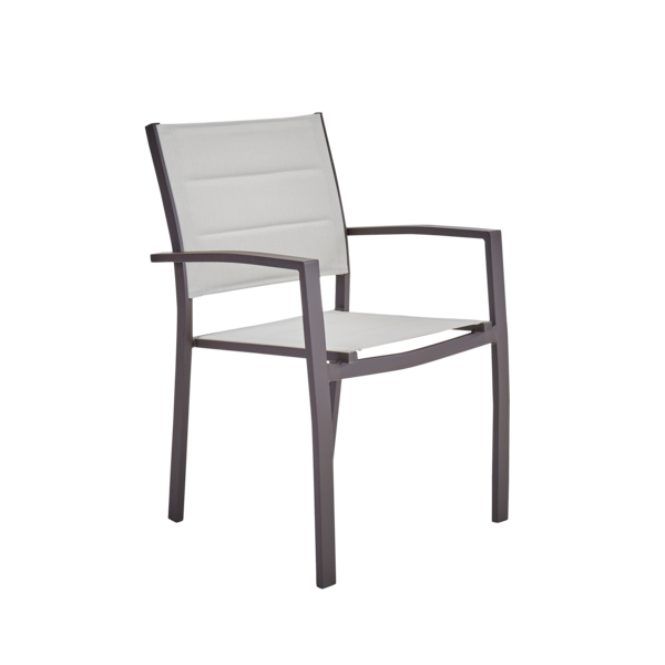 Cadeira Alumínio Orion Beta II 85x56cm Marrom Naterial