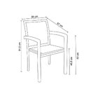 Cadeira Alumínio Angra  Grafite