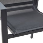 Cadeira para Jardim Alumínio com Braço Odyssea Gamma Cinza 91x56,5x58,5cm Naterial