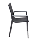 Cadeira para Jardim Alumínio com Braço Odyssea Gamma Cinza 91x56,5x58,5cm Naterial