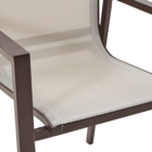 Cadeira para Jardim Alumínio com Braço Odyssea Gamma Marrom 91x56,5x58,5cm Naterial