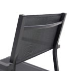 Cadeira para Jardim Alumínio com Braço Orion Alpha II Cinza 87,5x55x56,5cm Naterial