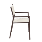 Cadeira para Jardim Alumínio com Braço Orion Alpha II Marrom 87,5x55x56,5cm Naterial