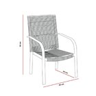 Cadeira Aluminio/corda Parati Aluminium Decor Preto