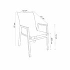 Cadeira Alumínio Guarujá  Grafite