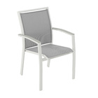 Cadeira Alumínio Las Vegas Cinza Claro  Naterial