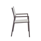 Cadeira Alumínio Orion Alpha II 85x55cm Marrom  Naterial